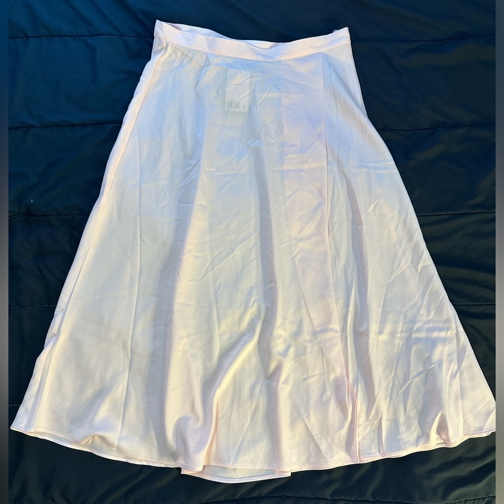 H&M pastel pink long skirt NWT size 10